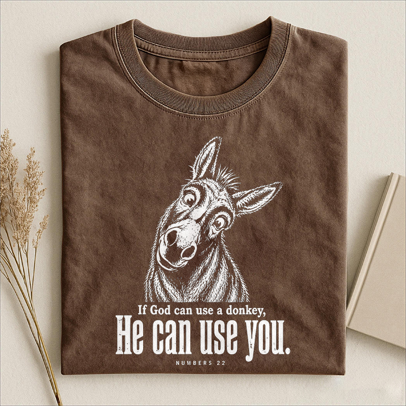 If God Can Use A Donkey He Can Use You T-shirt