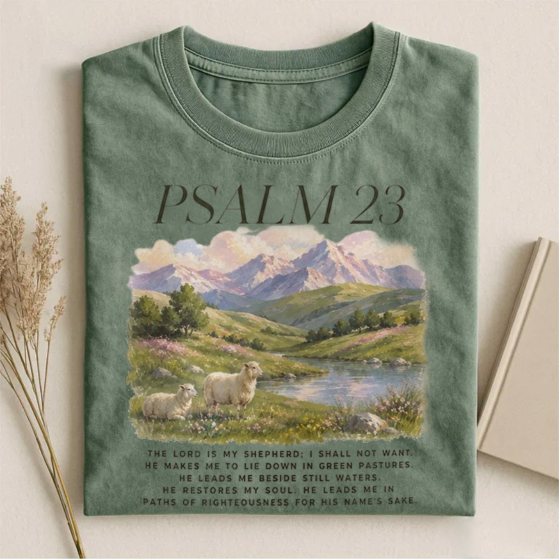 Psalm 23 The Lord Is My Shepherd T-shirt