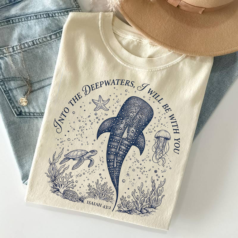 Pass Through Deep Waters Christian T-shirt
