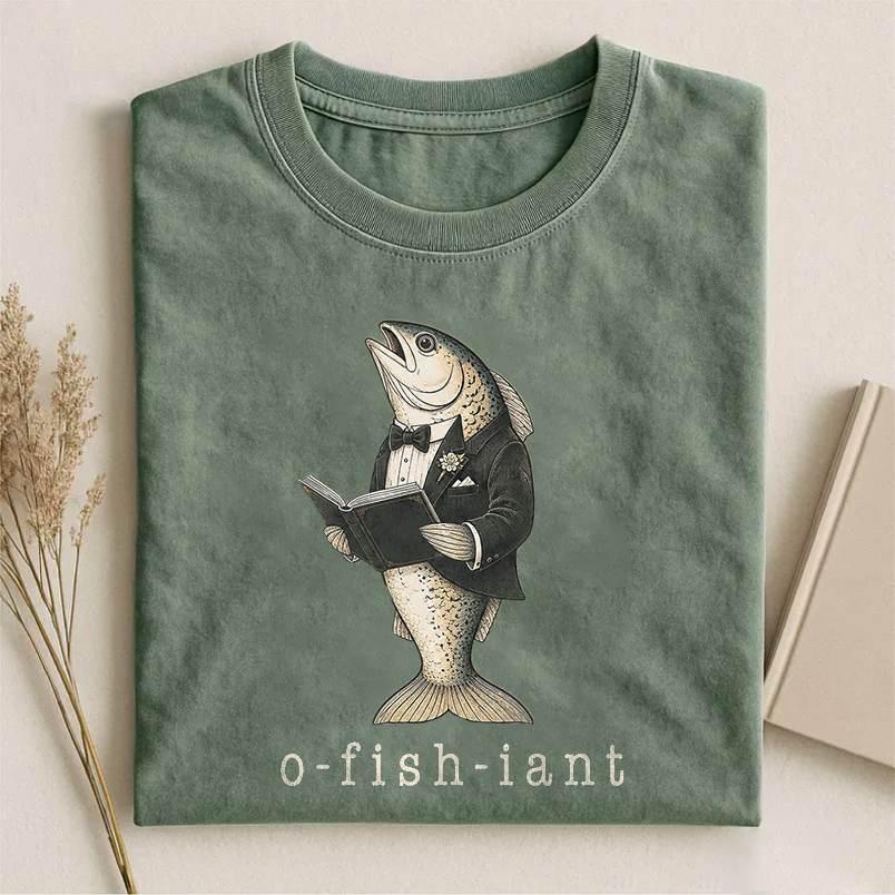 O-Fish-Iant Funny Fishing Wedding Officiant T-shirt