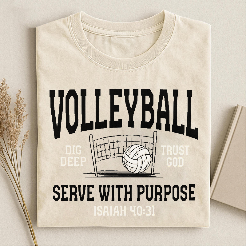 Volleyball Faith Christian T-shirt