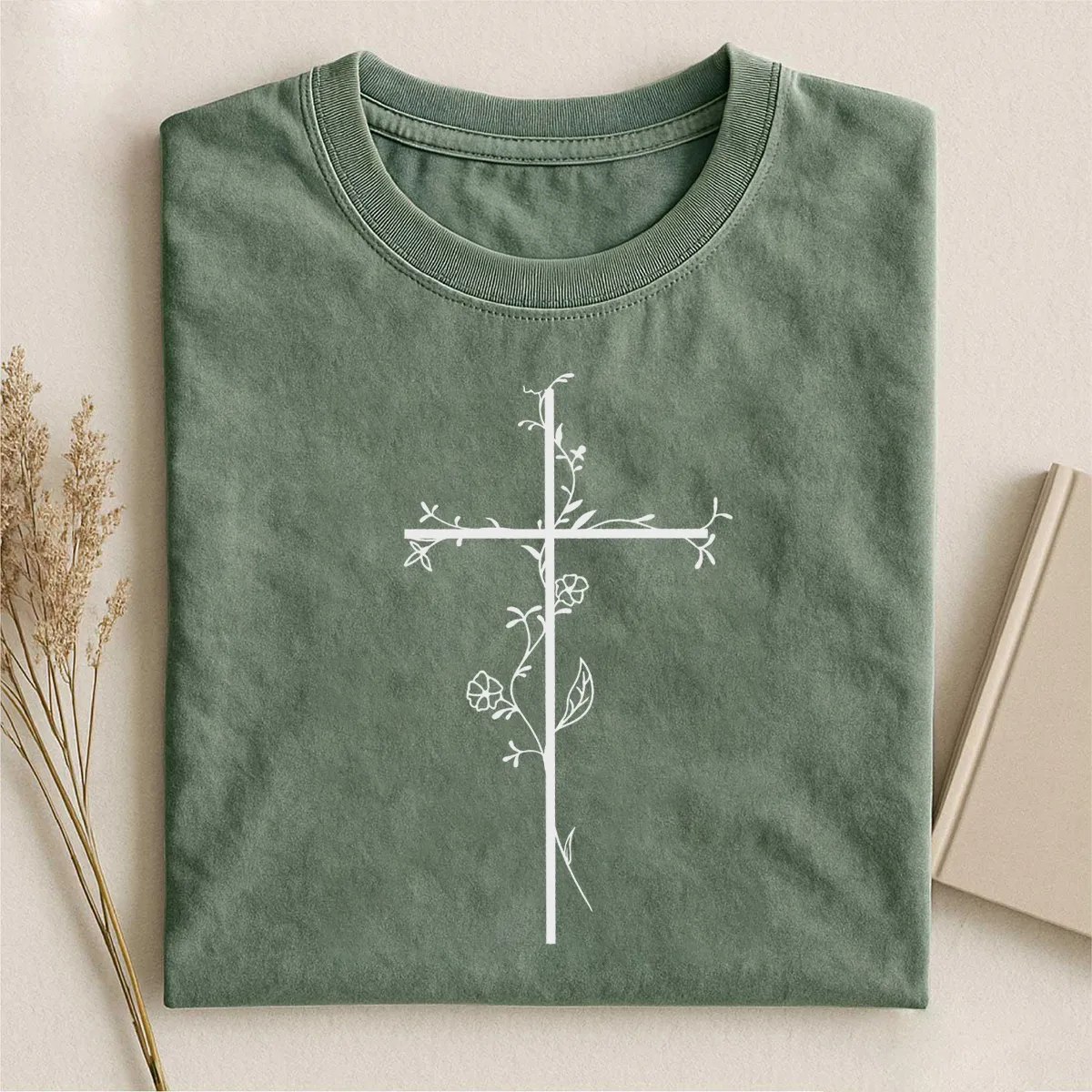 Floral Cross T-shirt