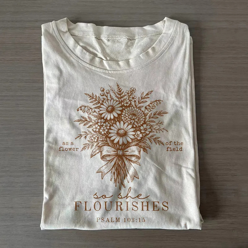 Floral Jesus Christian T-shirt