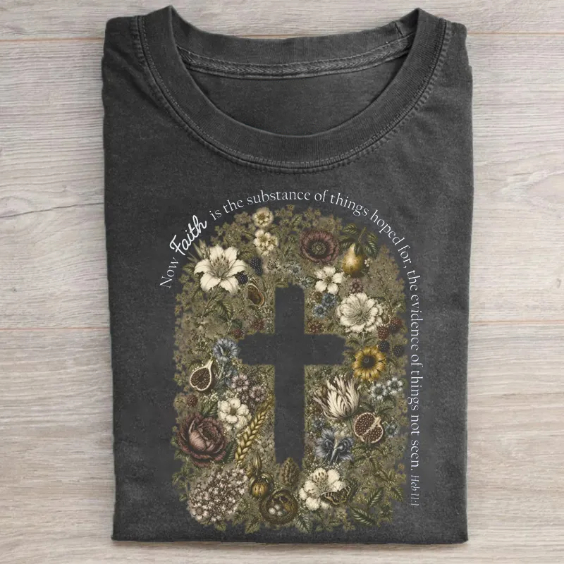 Botanical Cross Floral T-shirt