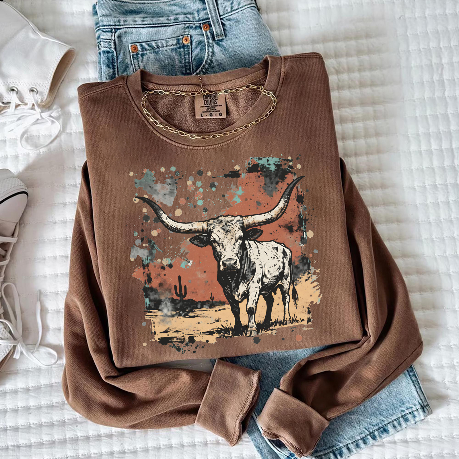 Western Longhorn Bull T-shirt