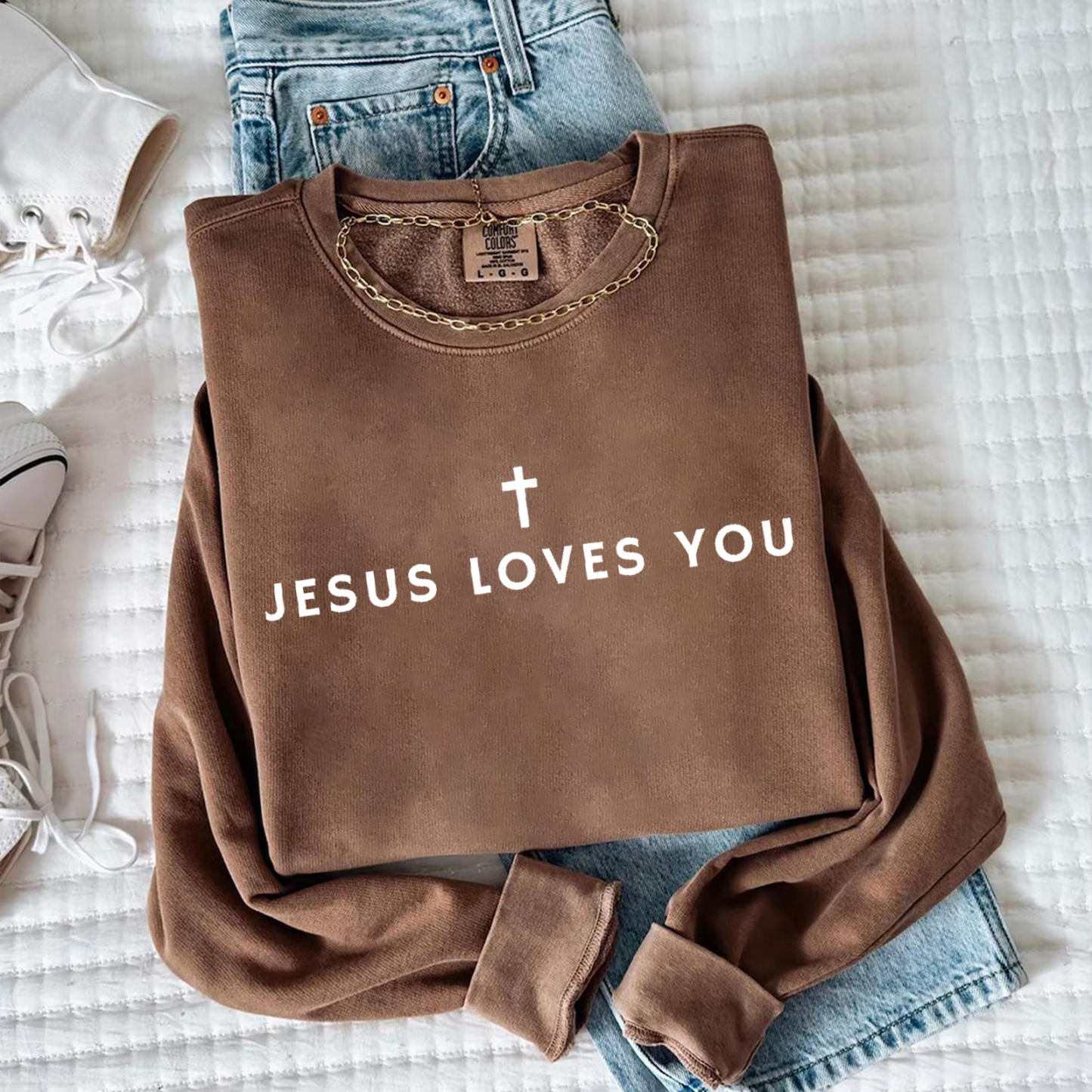 Jesus Loves You Christian Sweatshirt