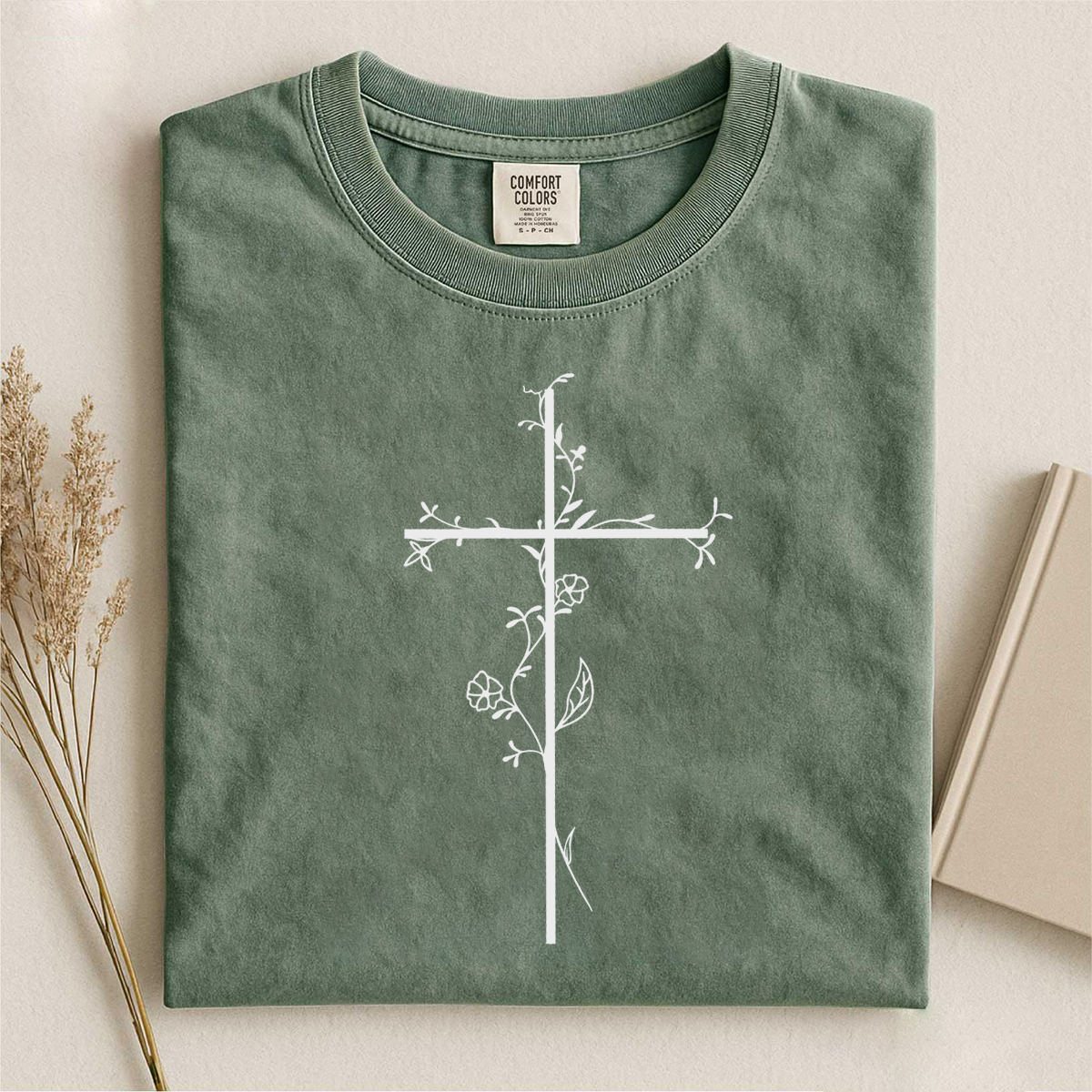 Floral Cross T-shirt