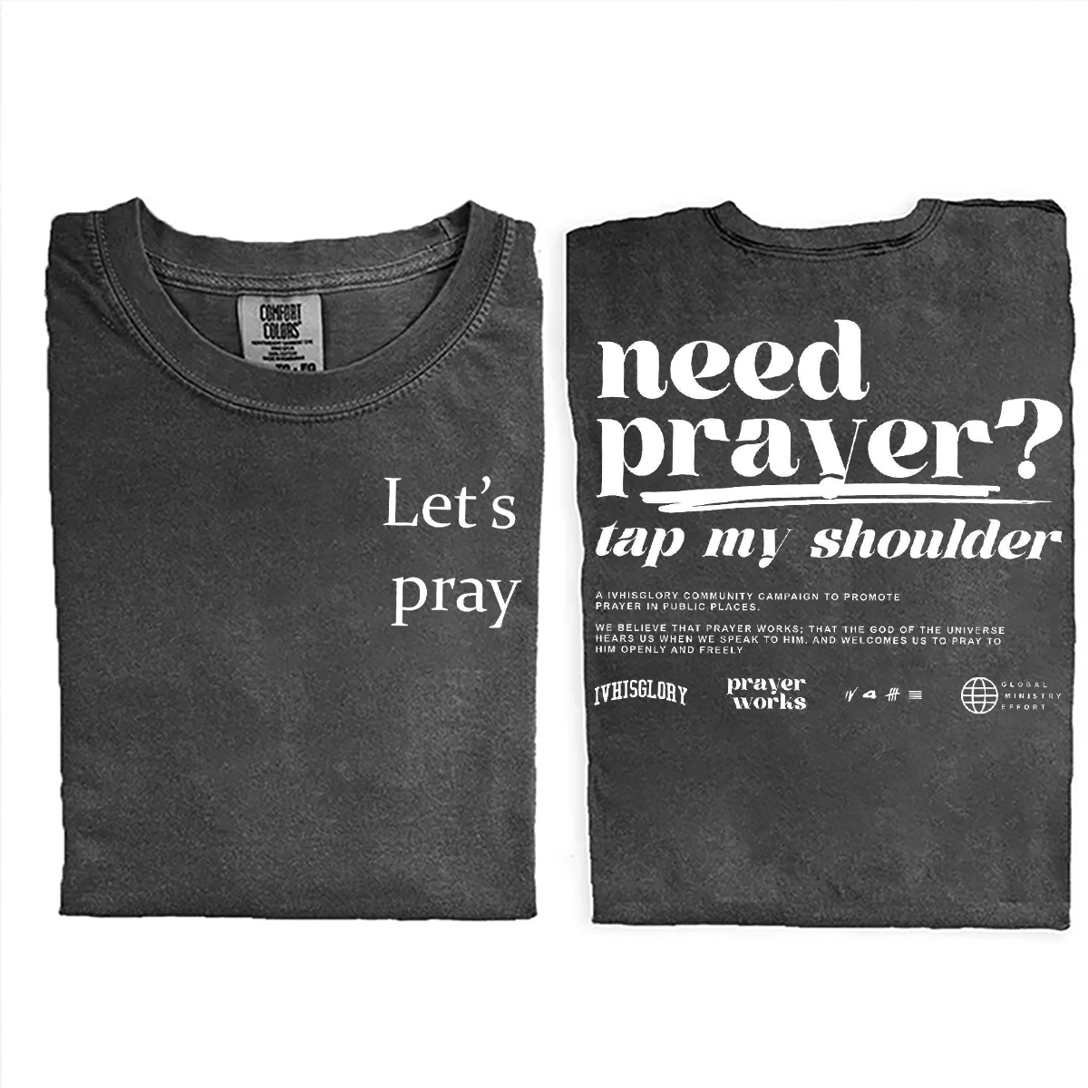 Need Prayer Tap My Shoulder T-shirt