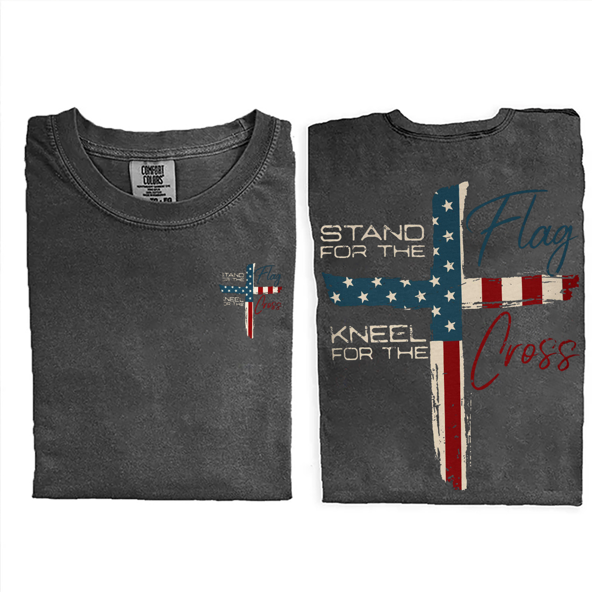 Stand for Flag Kneel for Cross T-shirt