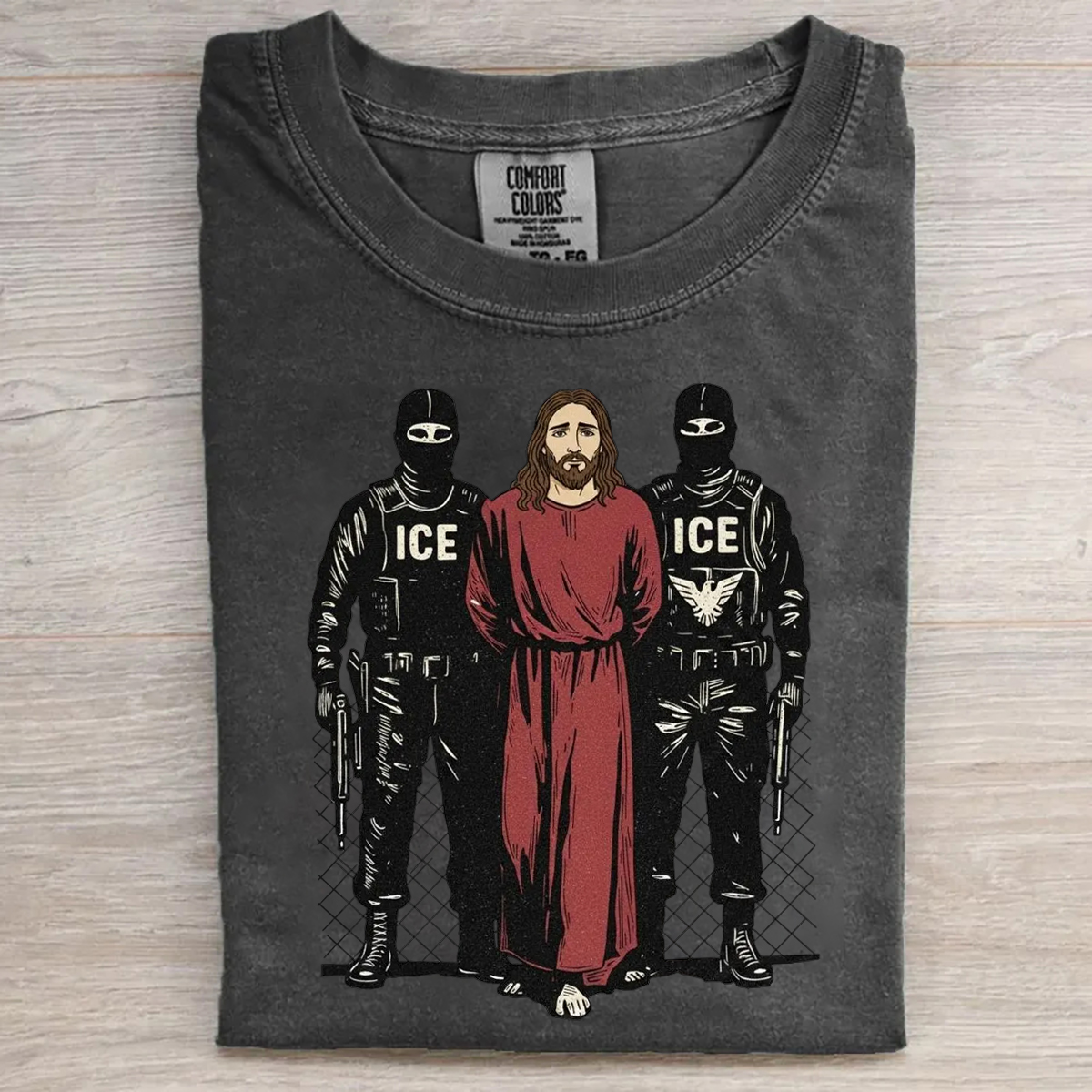 Jesus Arrested By ICE T-shirt