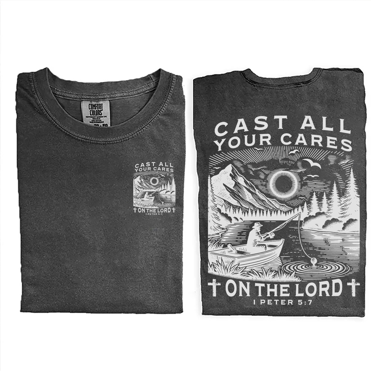 Cast Your Cares Bible Verse T-shirt