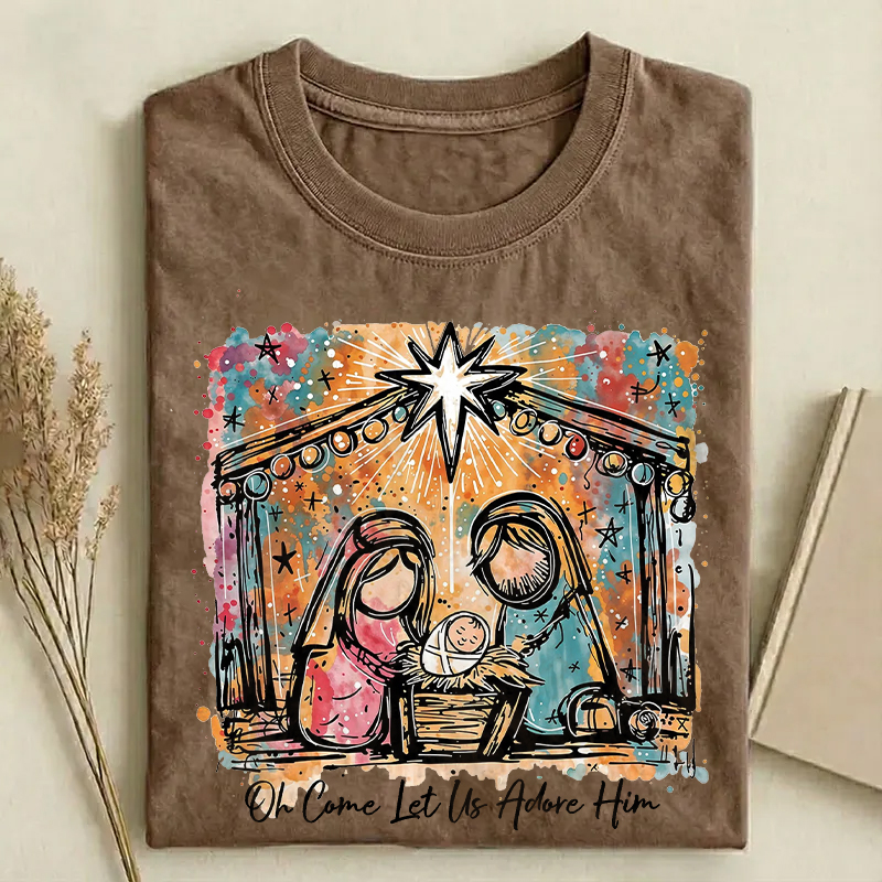 Oh Come Let Us Adore Him T-shirt