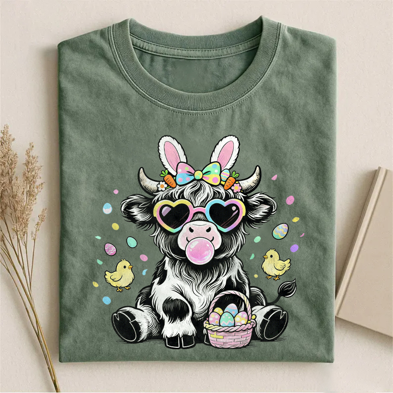 Highland Cow Easter T-shirt