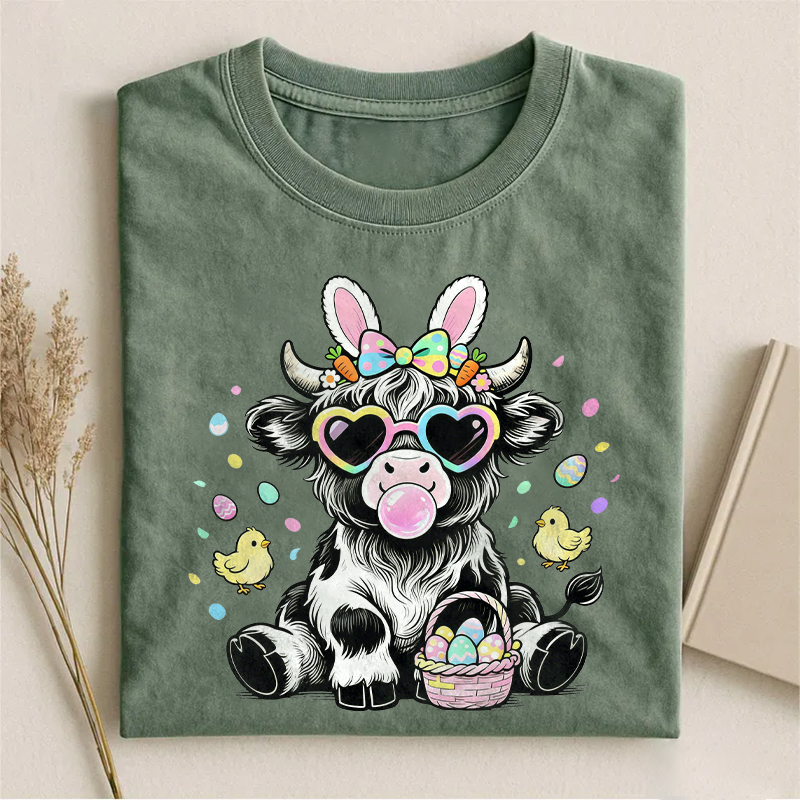 Highland Cow Easter T-shirt
