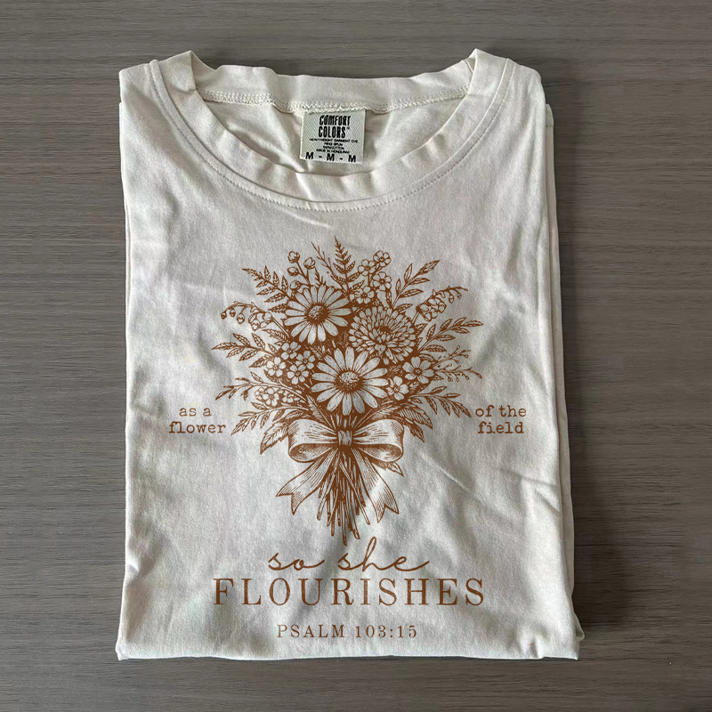 Floral Jesus Christian T-shirt