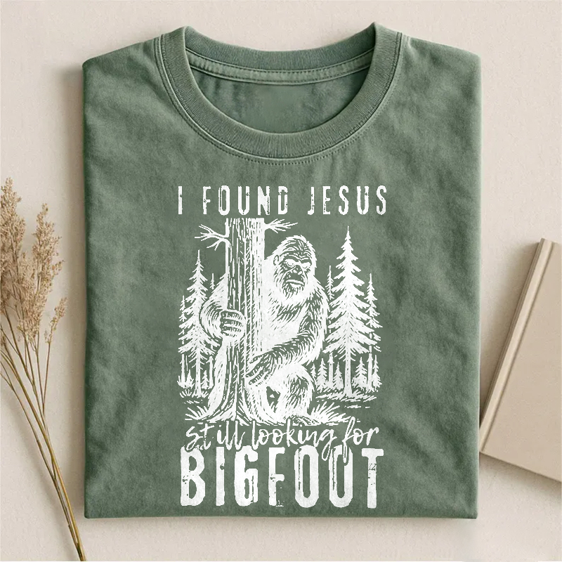 I Found Jesus Bigfoot T-shirt