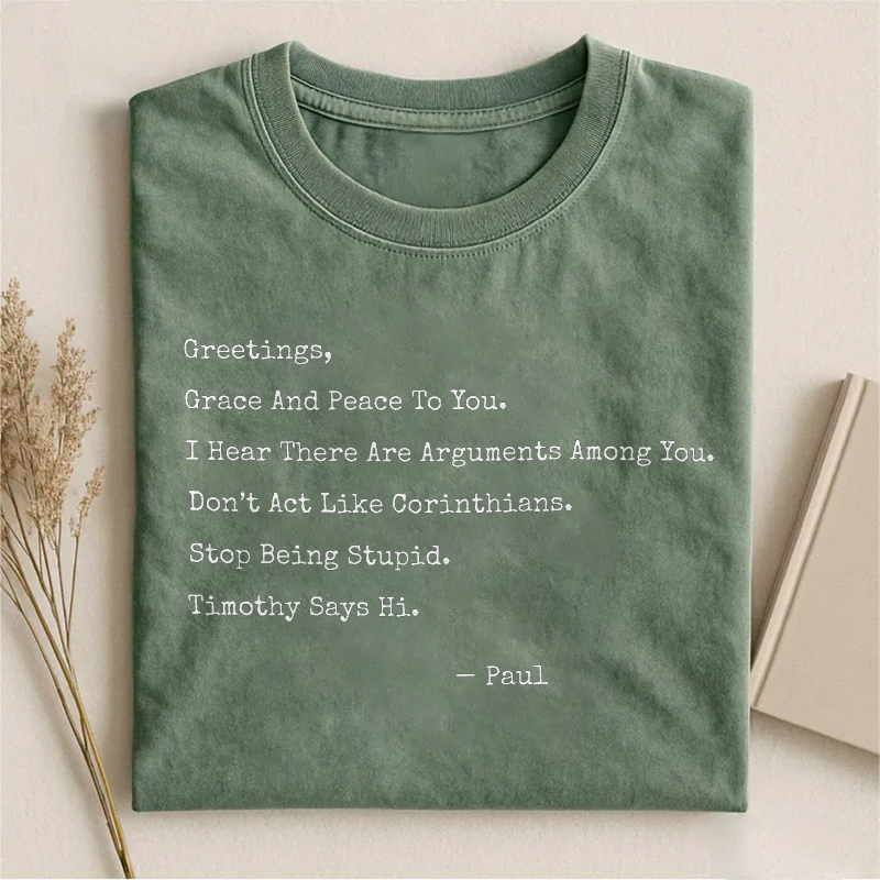 Paul Letter Bible Verse T-shirt