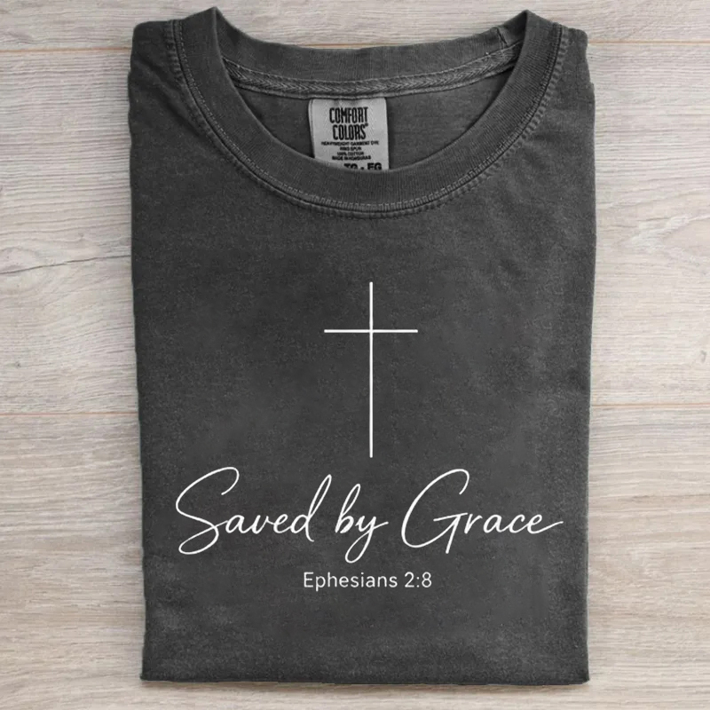 Saved by Grace Christian T-shirt