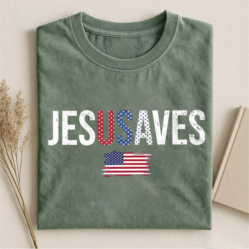 Jesus Saves 4th of July T-shirt
