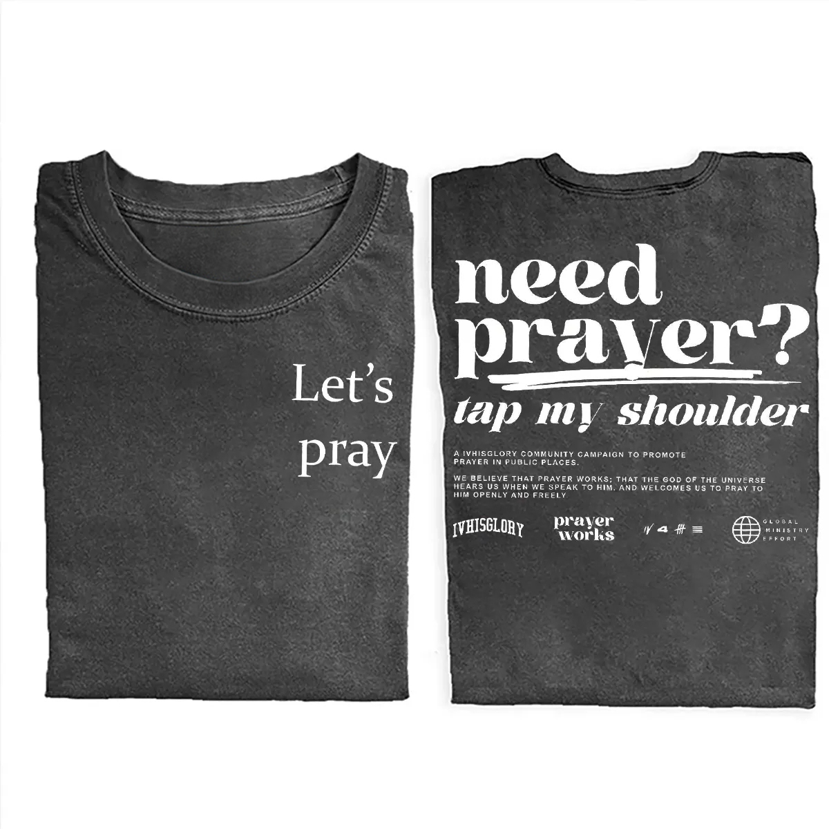 Need Prayer Tap My Shoulder T-shirt
