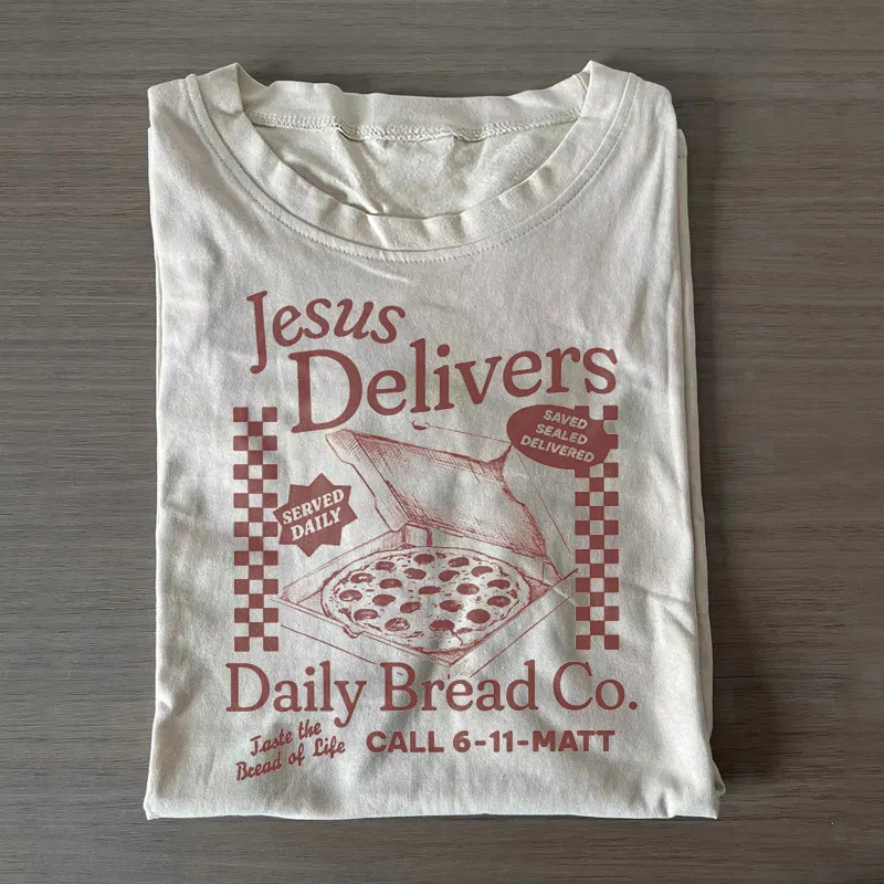 Jesus Delivers Pizza T-shirt