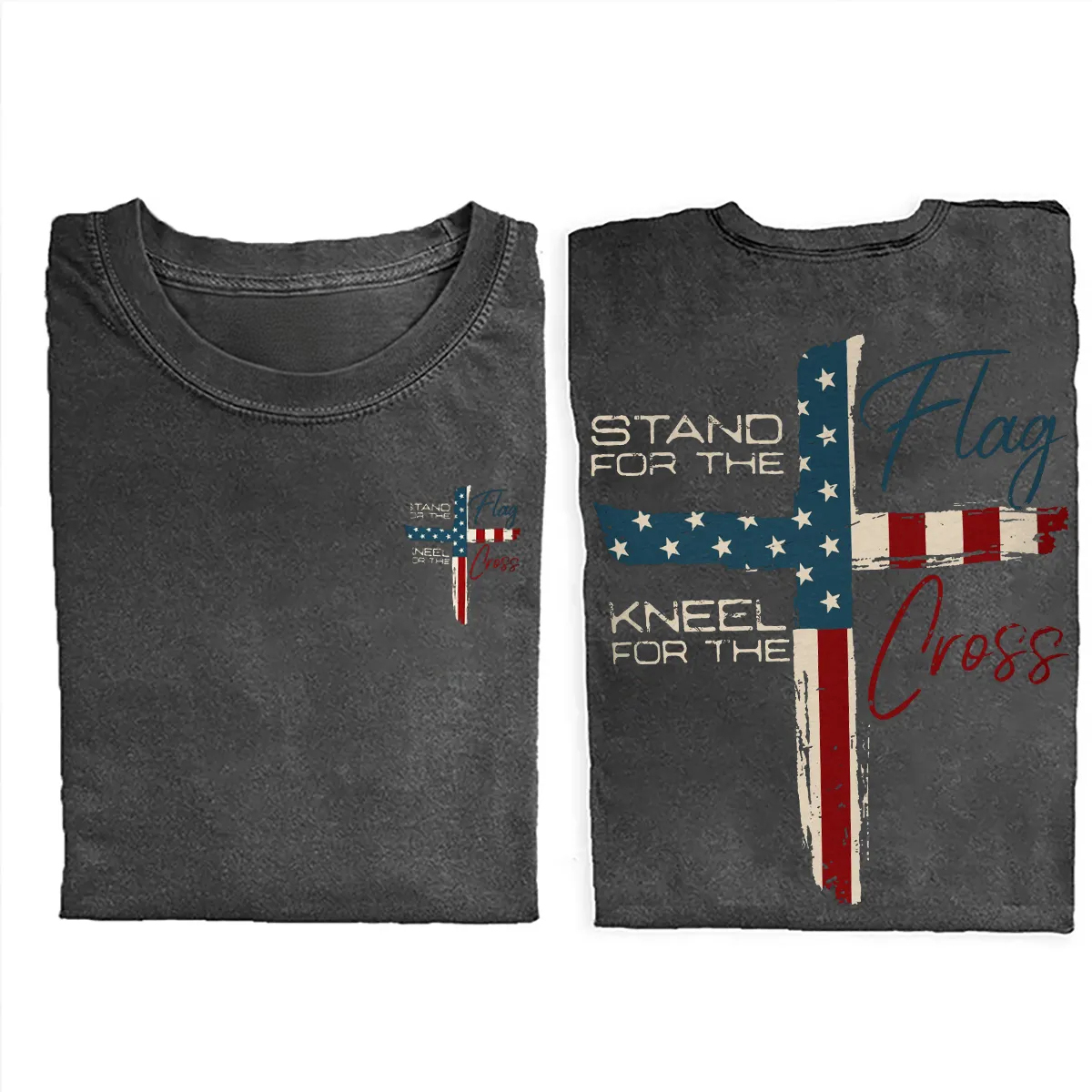 Stand for Flag Kneel for Cross T-shirt