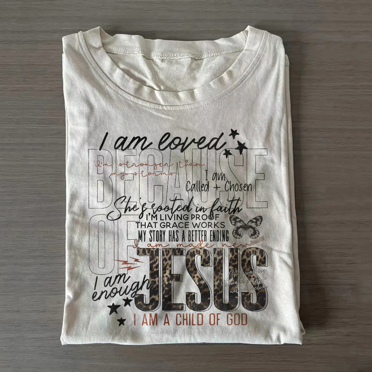 Because Of Jesus T-shirt