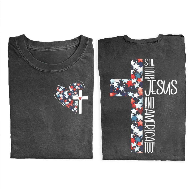 Loves Jesus And America T-shirt