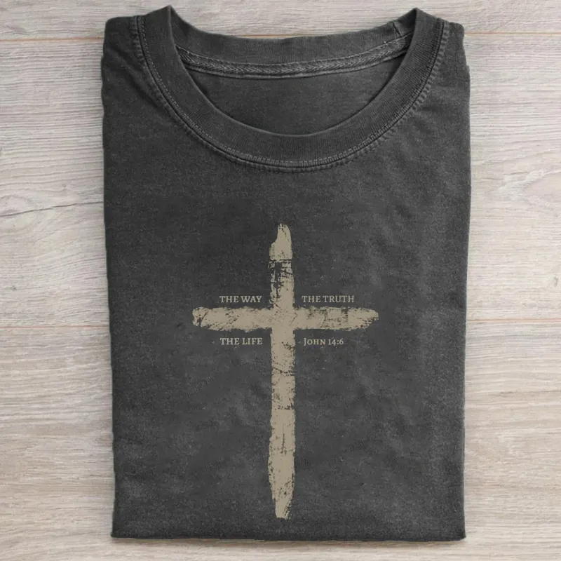 The Way The Truth The Life Cross T-shirt