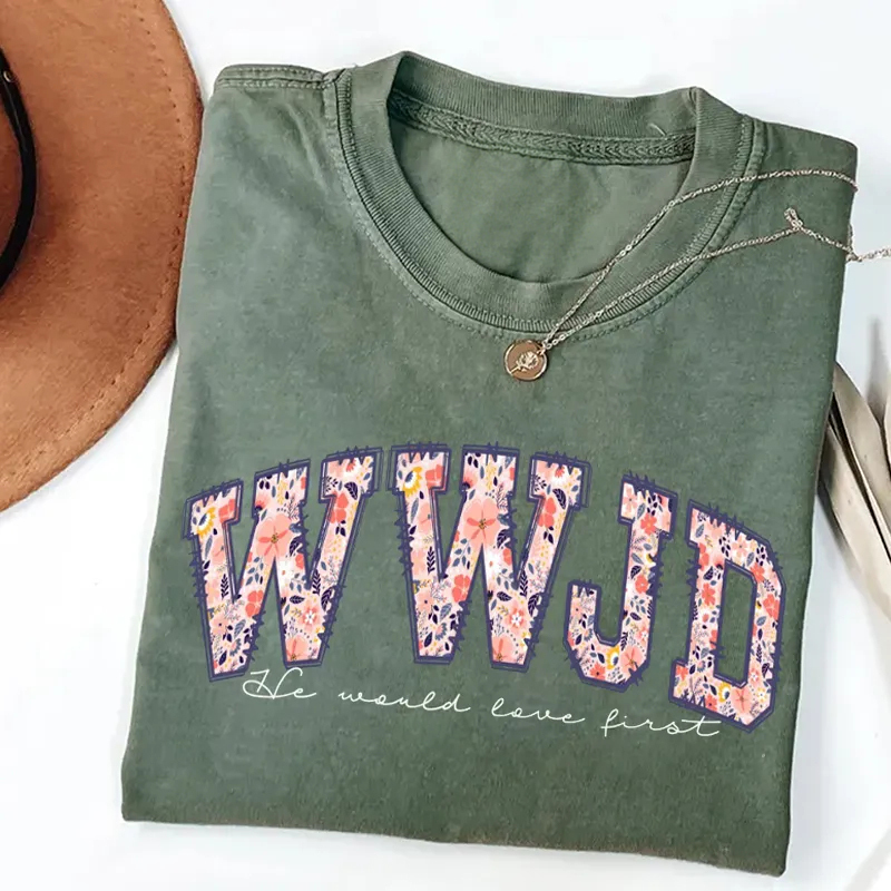 Comfort Colors WWJD Bible Verse T-shirt