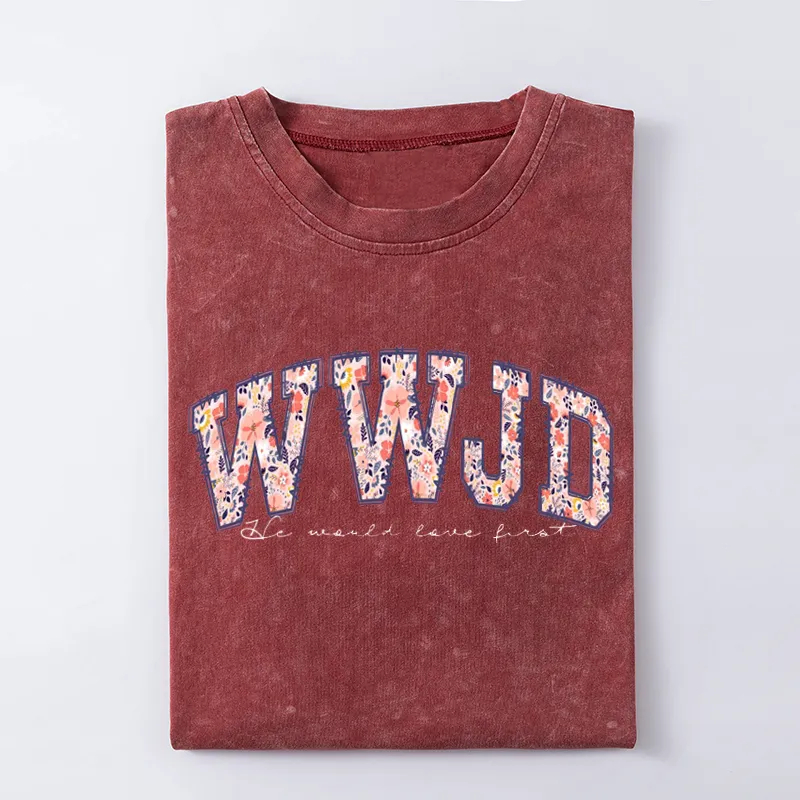 Comfort Colors WWJD Bible Verse T-shirt