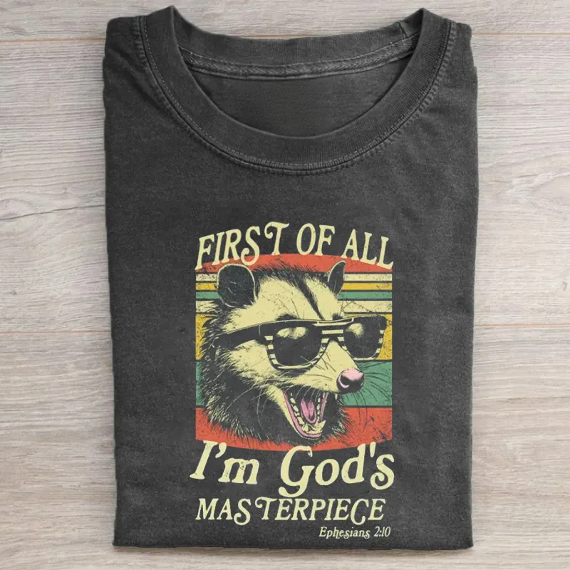 Comfort Colors First of All I'm God's Masterpiece T-shirt