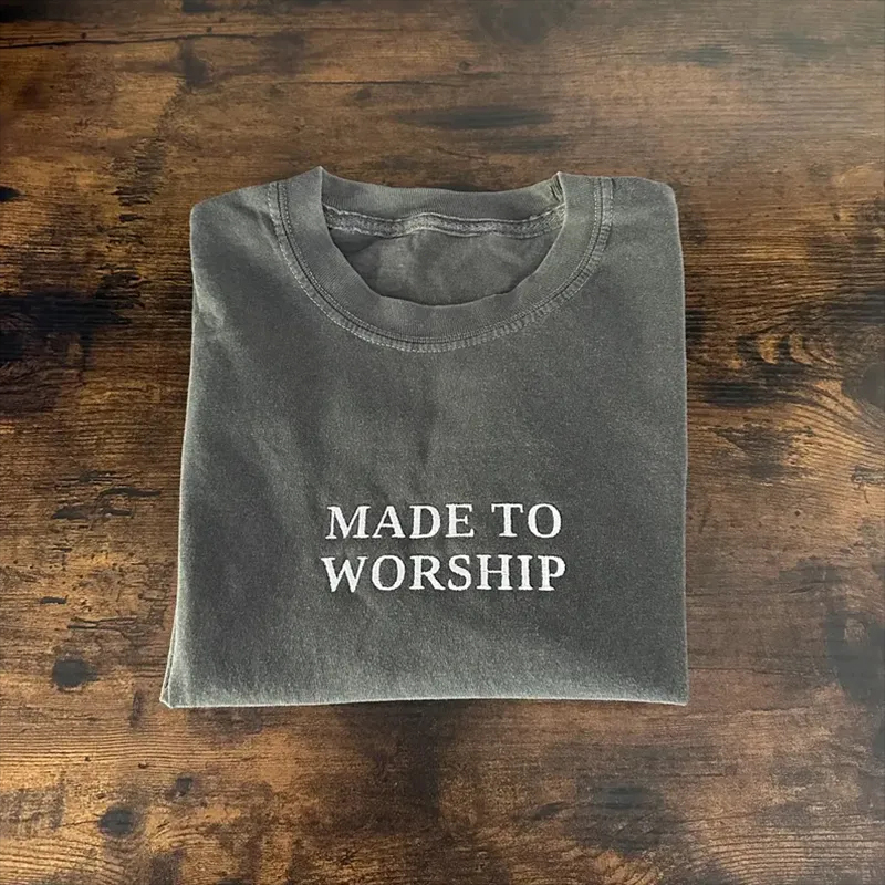 Made to Worship Embroidered T-shirt