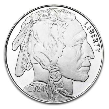 Last Day 70% OFF🔥1 oz Buffalo Silver Round | Silvertowne Mint