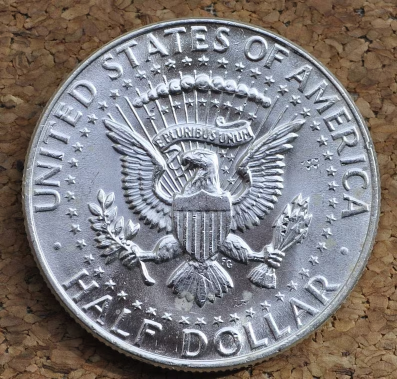 1964 Kennedy Silver Half Dollar - MS63 / BU (Uncirculated) Condition BU 