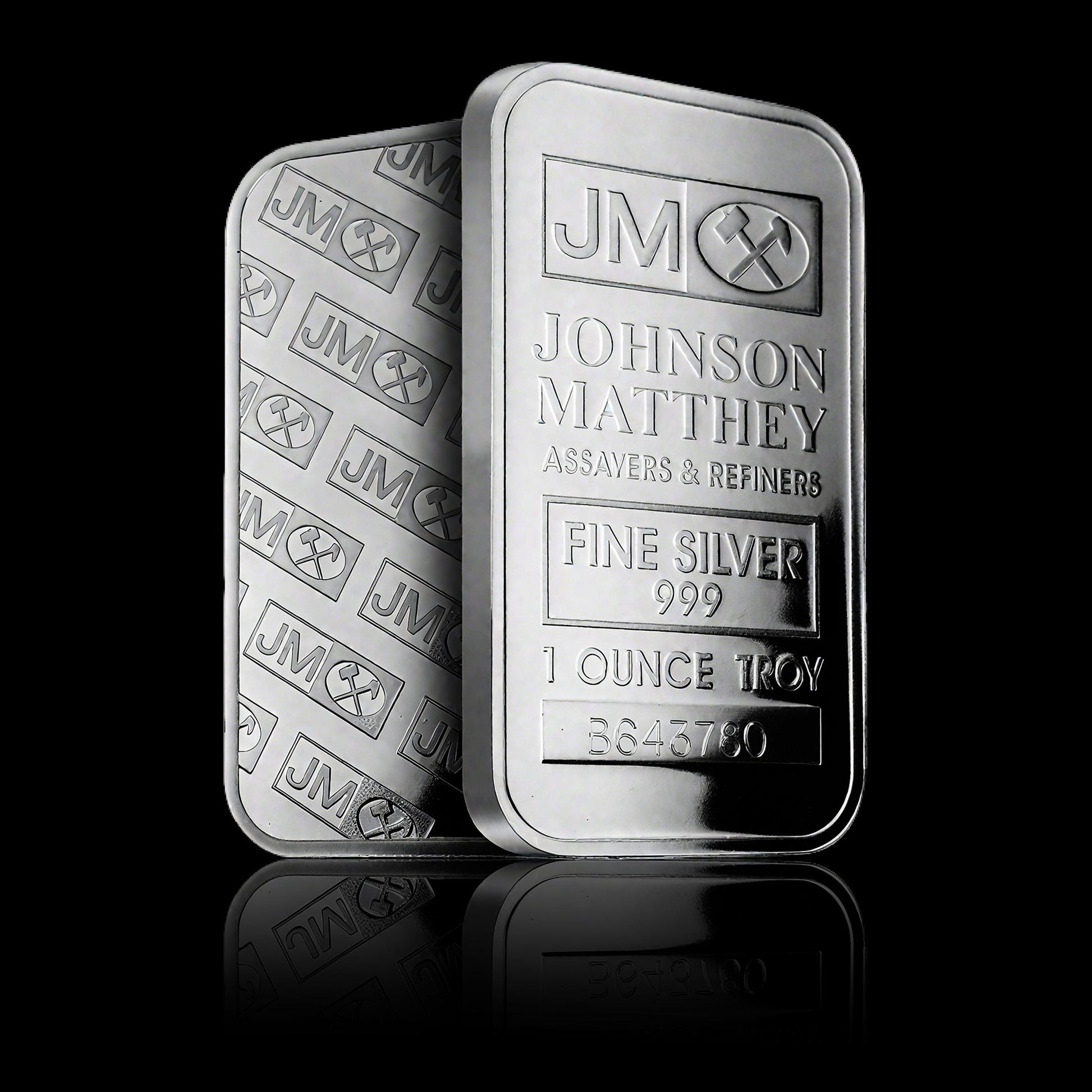【LOT OF 10 】 1 oz Johnson Matthey Silver Bars  .999 Fine Silver | 1 Troy Ounce