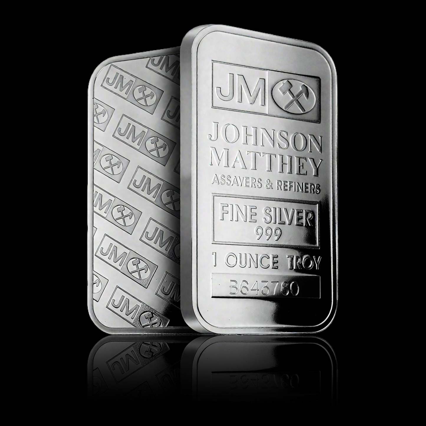 【LOT OF 10 】 1 oz Johnson Matthey Silver Bars  .999 Fine Silver | 1 Troy Ounce