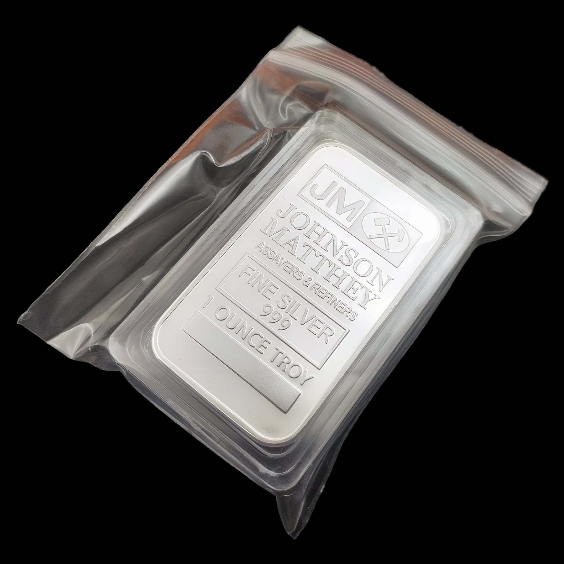 【LOT OF 10 】 1 oz Johnson Matthey Silver Bars  .999 Fine Silver | 1 Troy Ounce
