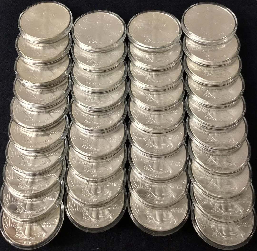 1986-2025 American Silver Eagle 40-pcs Set