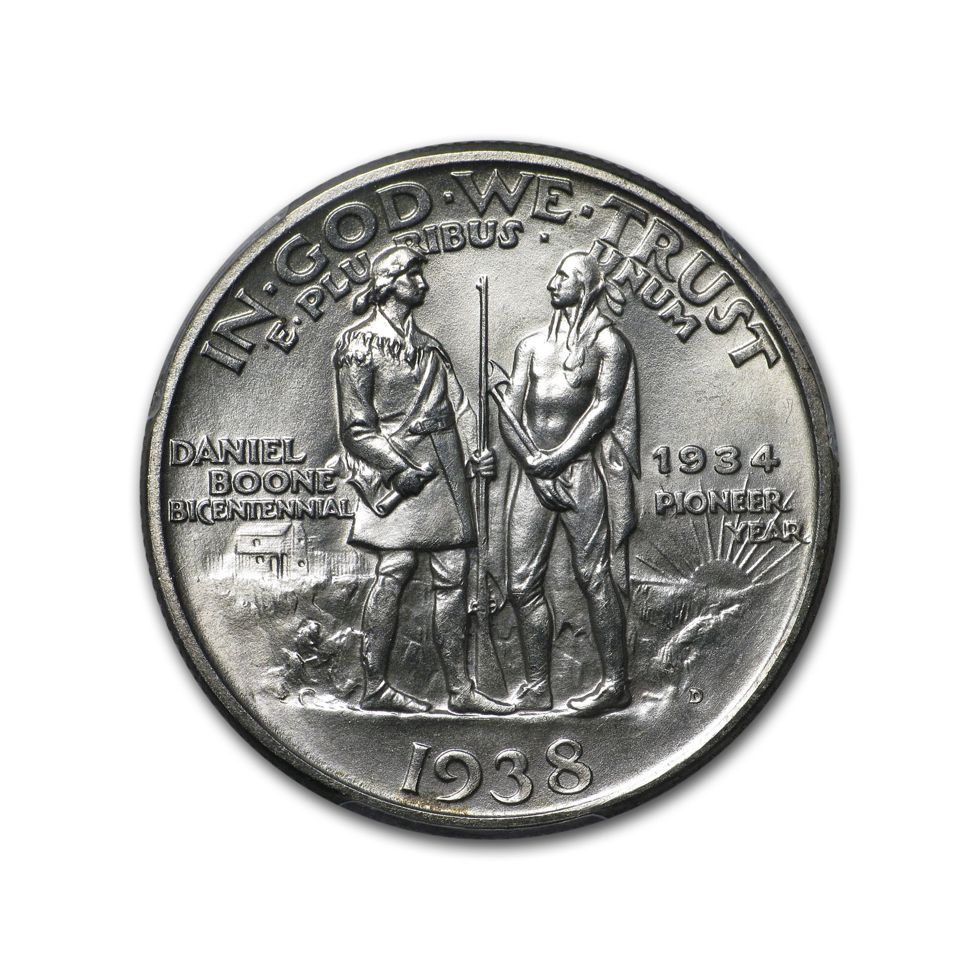 1934-1938 Daniel Boone Bicentennial Half Dollar 