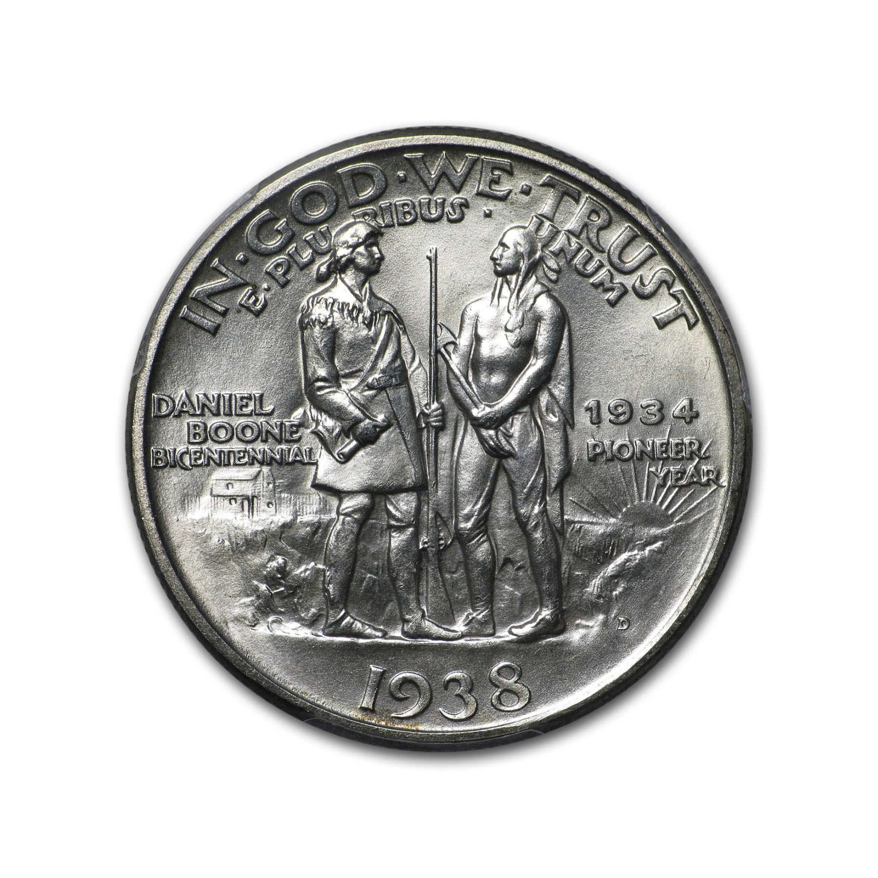 1934-1938 Daniel Boone Bicentennial Half Dollar 