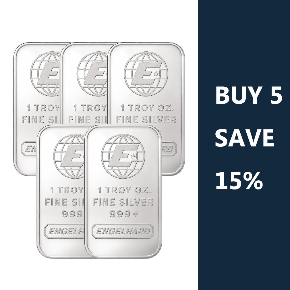 【LOT OF 10 】 1 oz Johnson Matthey Silver Bars .999 Fine Silver | 1 Troy Ounce