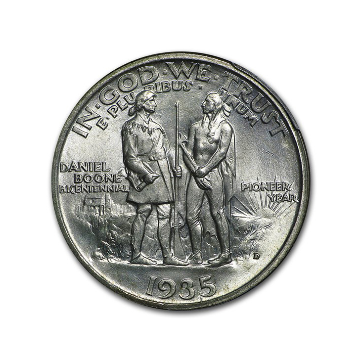 1935 Daniel Boone Bicentennial Half Dollar