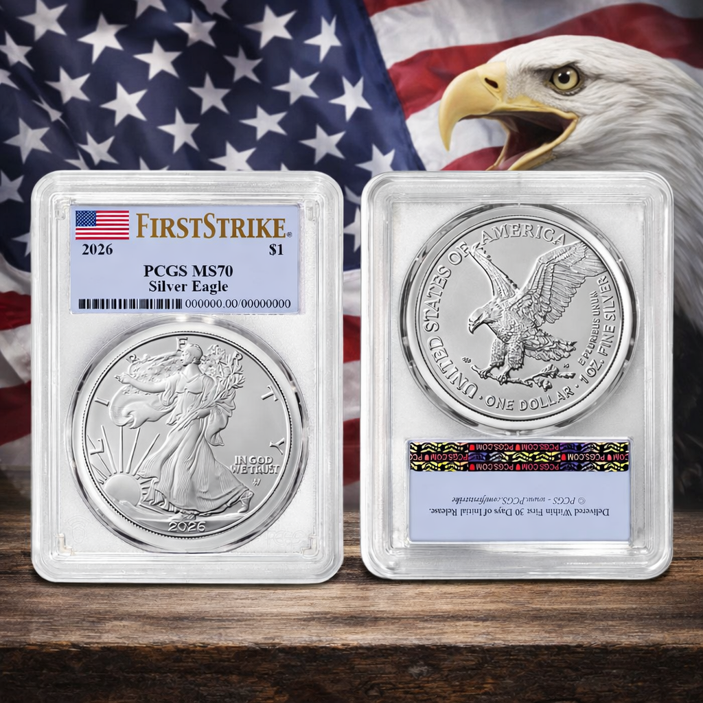 2026-2022 1-Oz American Silver Eagle Proof Coin Brilliant Uncirc First Strikes