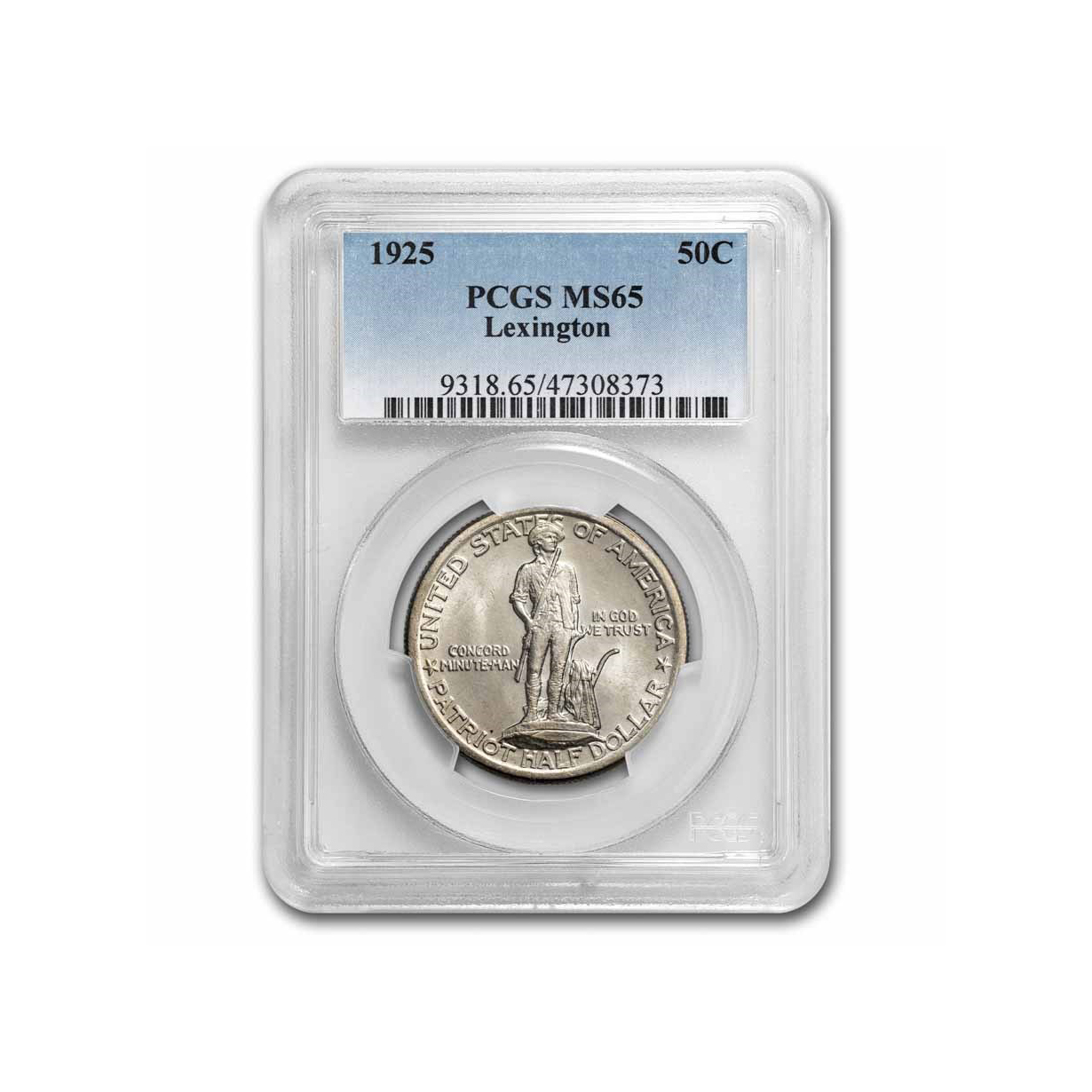 1925 Lexington-Concord Sesquicentennial Half Dollar MS-65