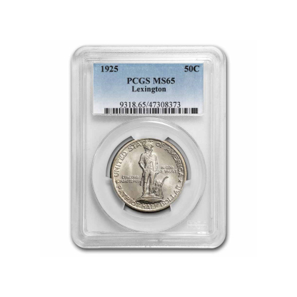 1925 Lexington-Concord Sesquicentennial Half Dollar MS-65