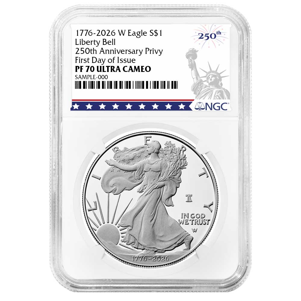 2026-W Proof $1 American Silver Eagle NGC PF70UC FDI 250th Liberty
