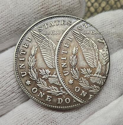 Rare  1893 Original USA Morgan Dollar with Die Error Authentic Historical Treasure