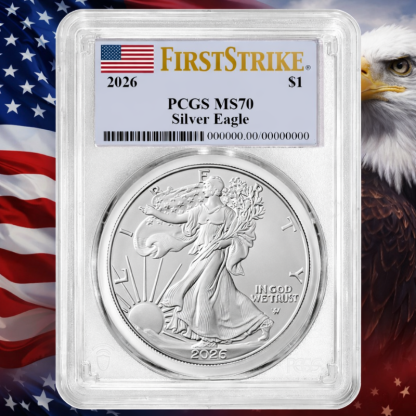 2026-2022 1-Oz American Silver Eagle Proof Coin Brilliant Uncirc First Strikes