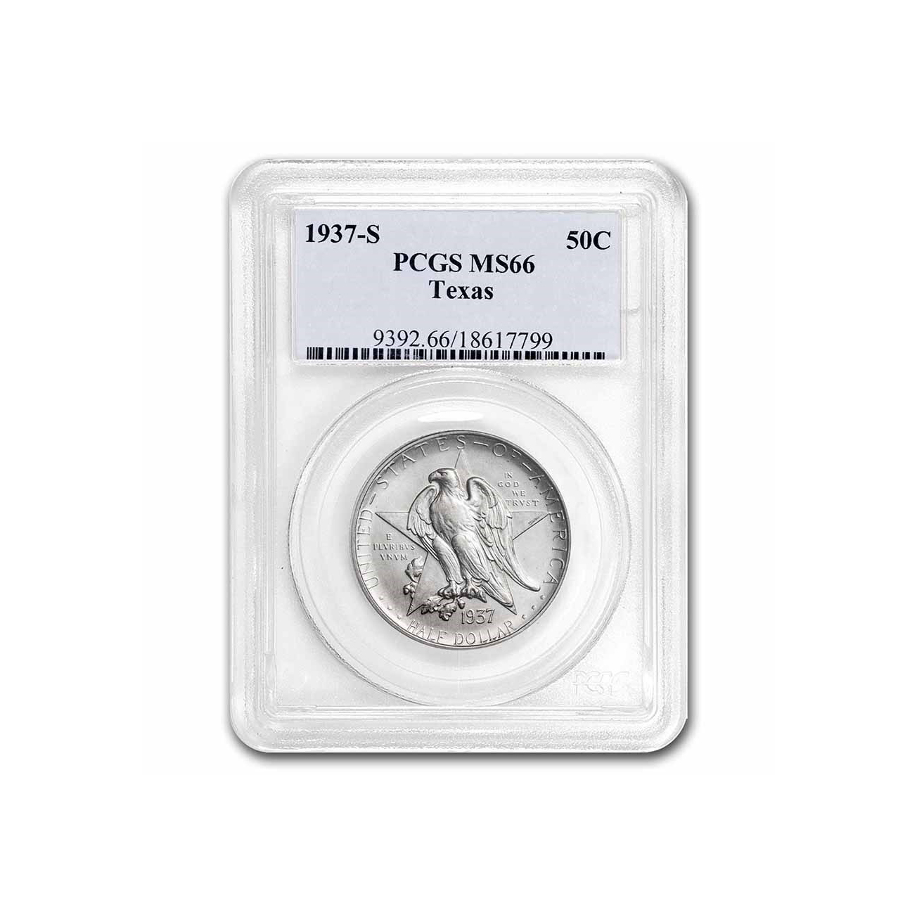 1937-S Texas Independence Centennial Half Dollar